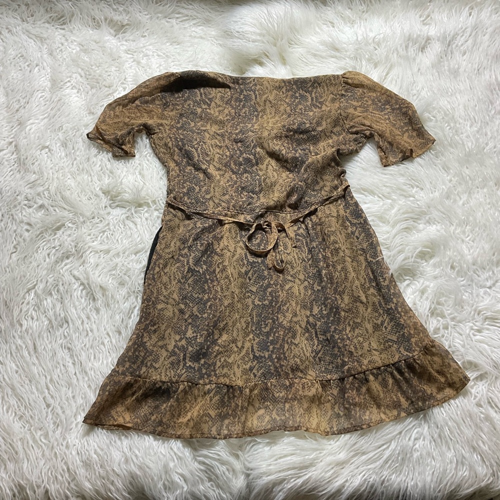 Abercrombie flutter sleeve button-down mini dress… - image 5